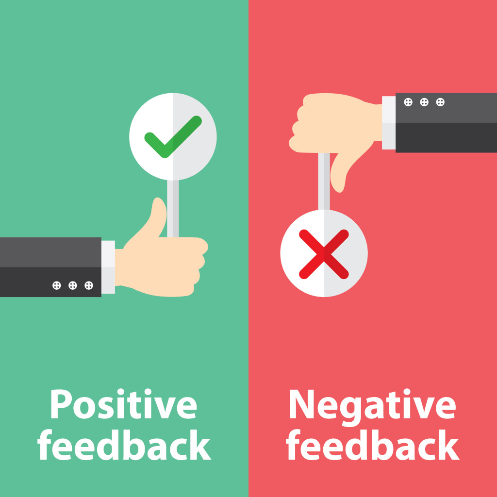 Turn negative feedback into Positive 