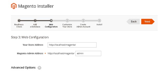 Magento 2 installation process: