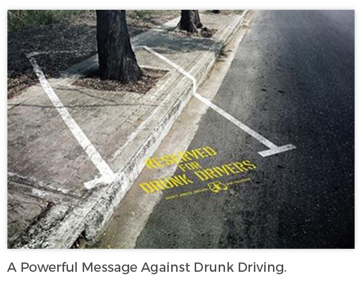 a powerful message against drunk driving-guerrilla-marketing