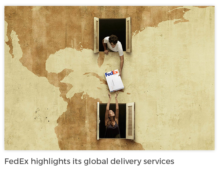 fedex highlights its global delivery service-guerrilla-marketing