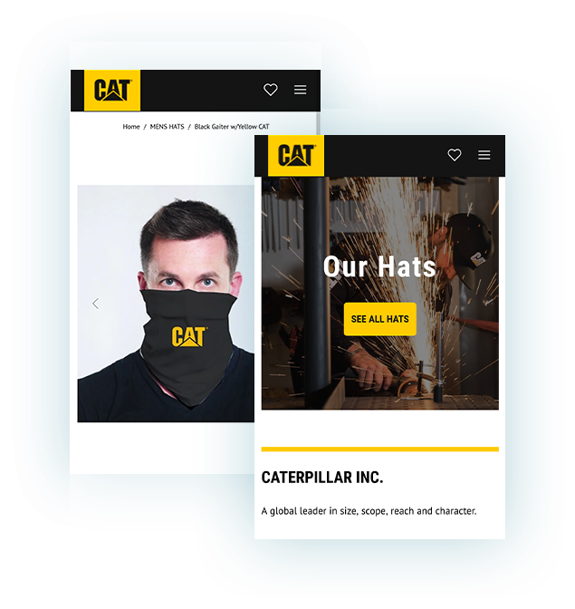 CaterPillar Online Store Developed By Kinex Media