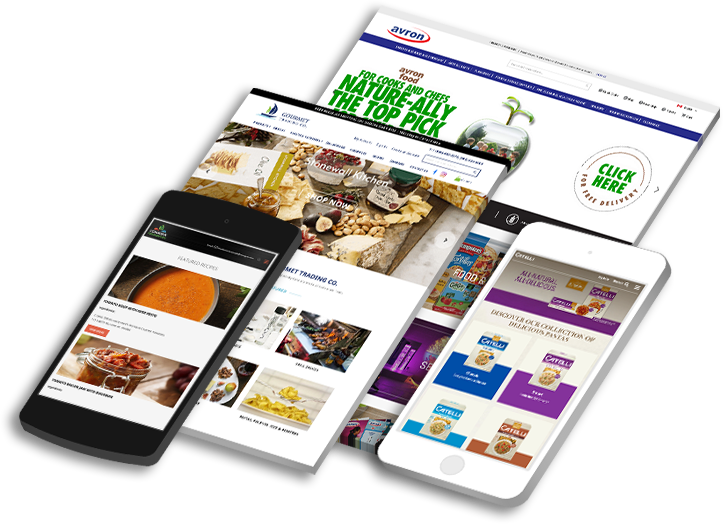 web design for food and beverage